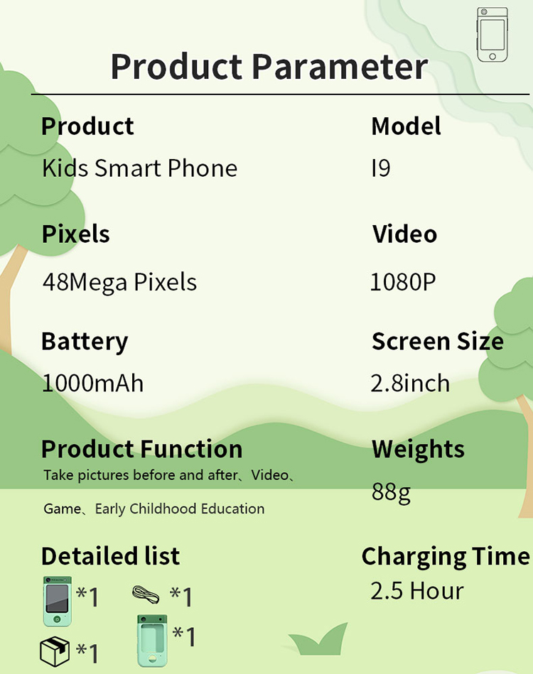 i9 Kids camera